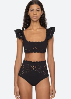 Swimwear>Sea New York Liat Bikini Top Black