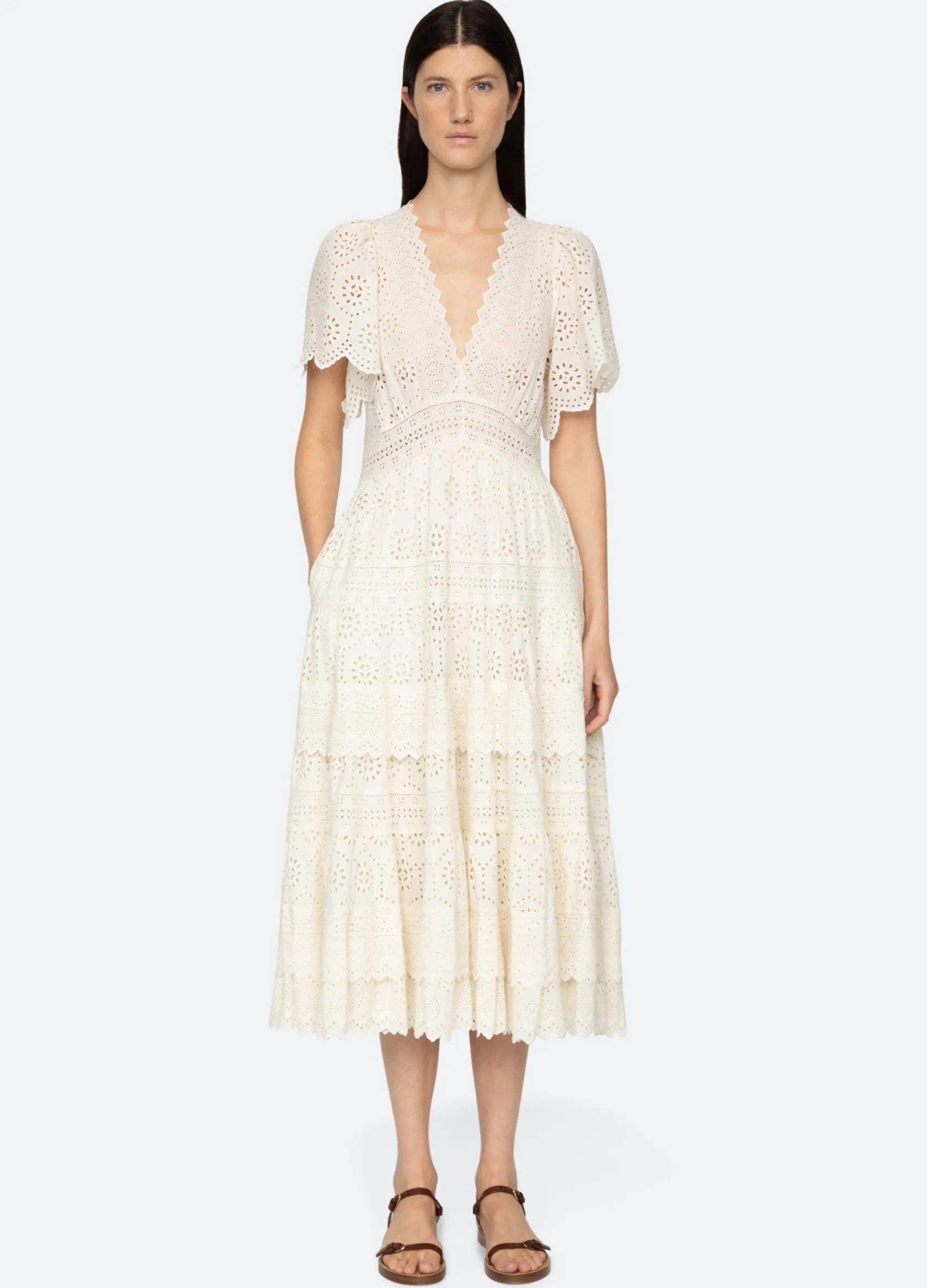 Dresses>Sea New York Lyla Dress Cream