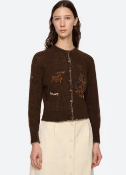Tops|Sweaters>Sea New York Martha Cardigan Brown