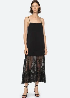 Dresses>Sea New York Noa Slip Dress Black