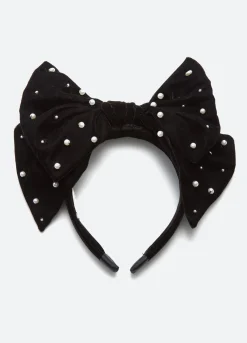 Accessories>Sea New York Pearl Headband Black