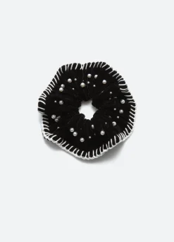 Accessories>Sea New York Pearl Scrunchie Black