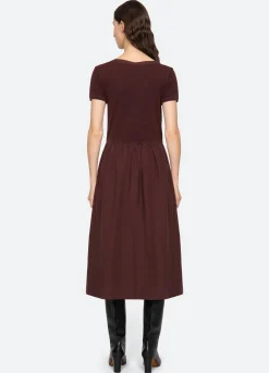 Dresses>Sea New York Renata Dress Burgundy