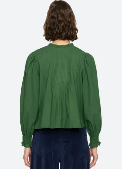Tops>Sea New York Renata L/S Top Emerald