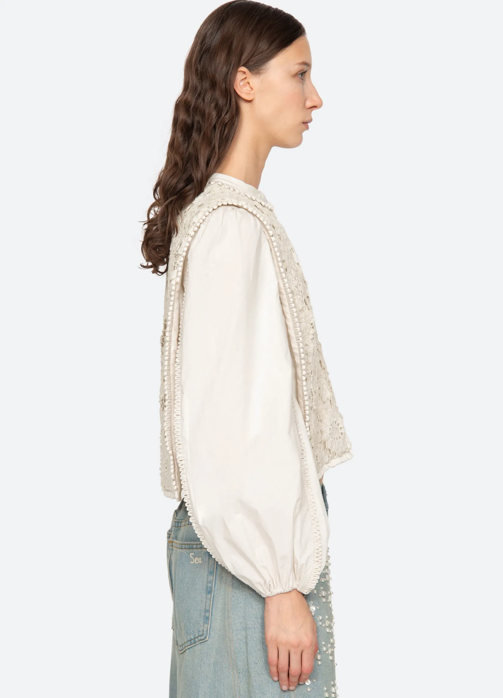 Tops>Sea New York Sabine Top Cream