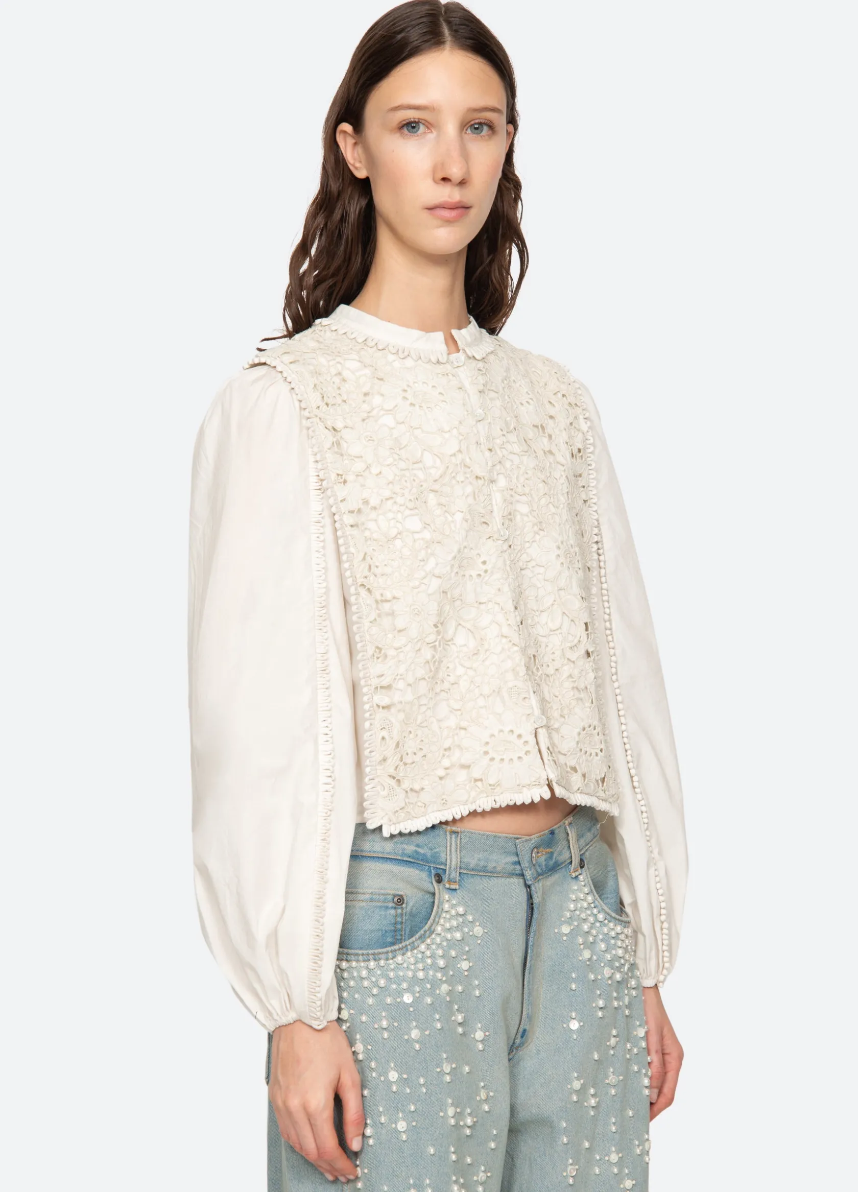 Tops>Sea New York Sabine Top Cream