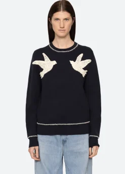 Sweaters|Tops>Sea New York Sally Sweater Navy