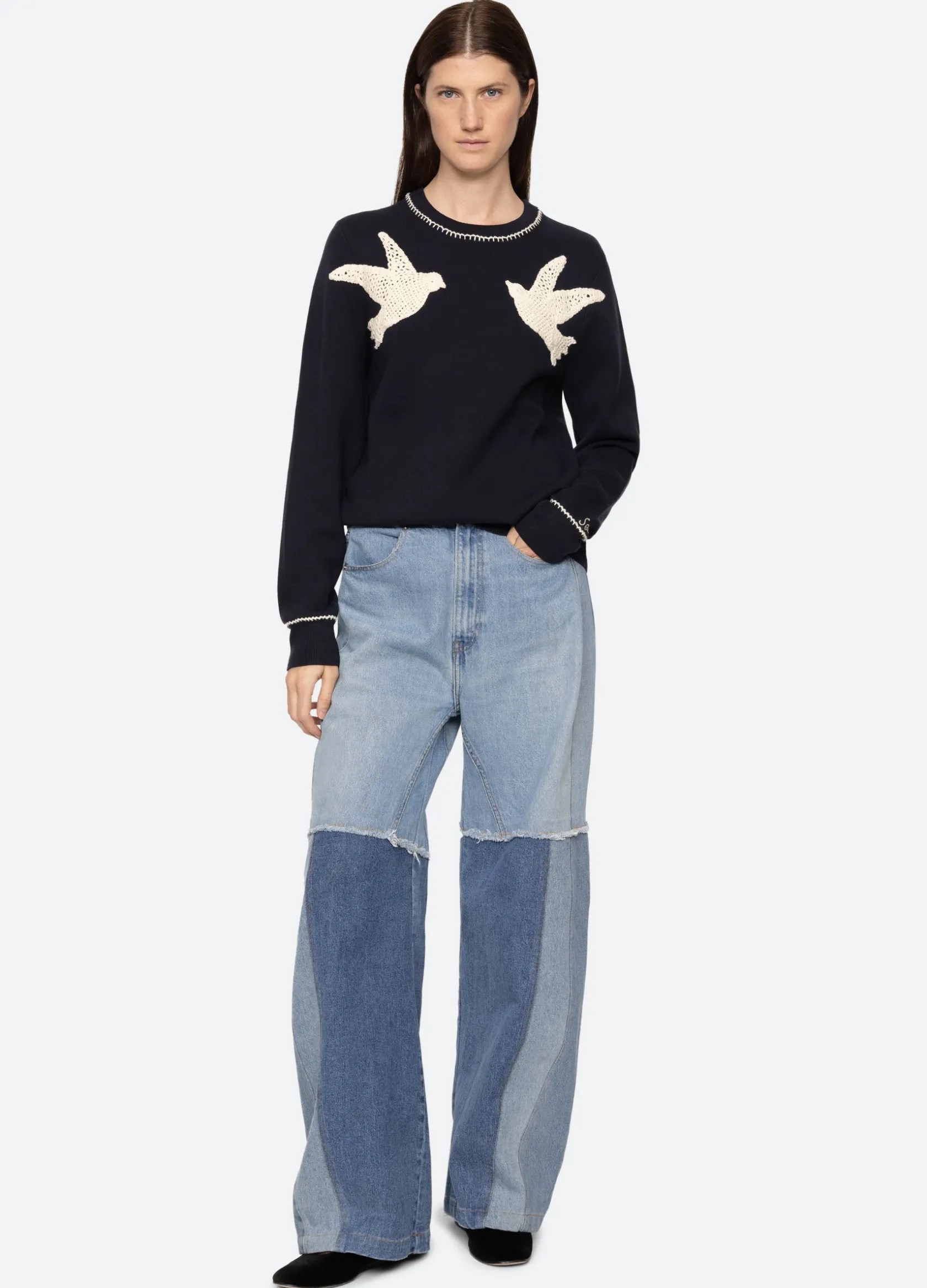 Sweaters|Tops>Sea New York Sally Sweater Navy