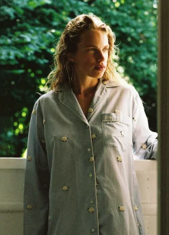Sleepwear>Sea New York Sheep Night Shirt Sky
