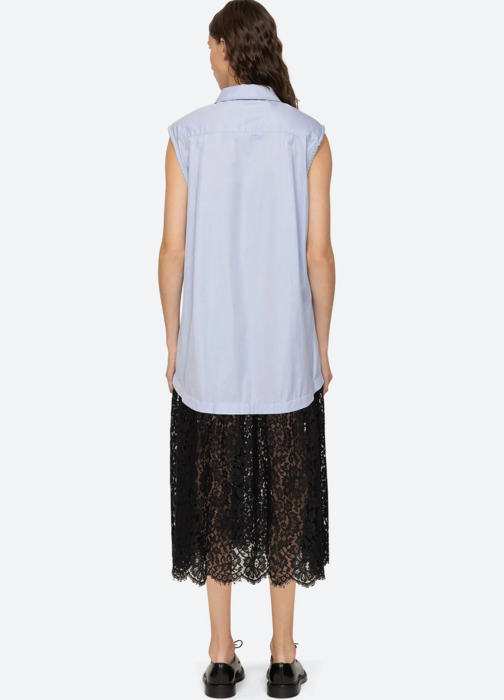 Dresses>Sea New York Suzy Combo Dress Blue