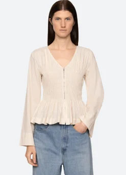 Tops>Sea New York Teri Top Cream