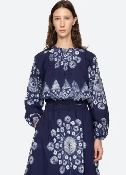 Tops>Sea New York Yana L/S Top Navy